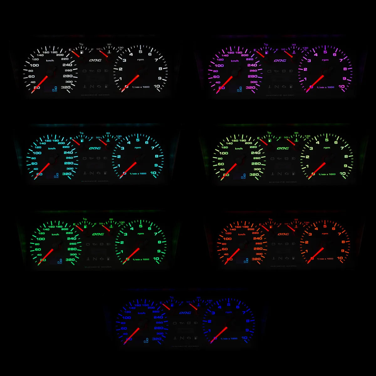 Cluster VW Golf MK1 / MK2 - 320 Km/h